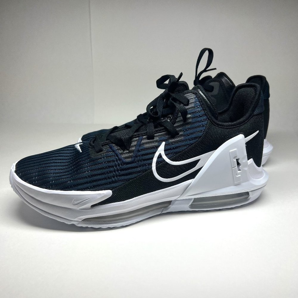 New Nike Lebron Witness VI Dark Obsidian Black / White CZ4052-002 Men's Size 12